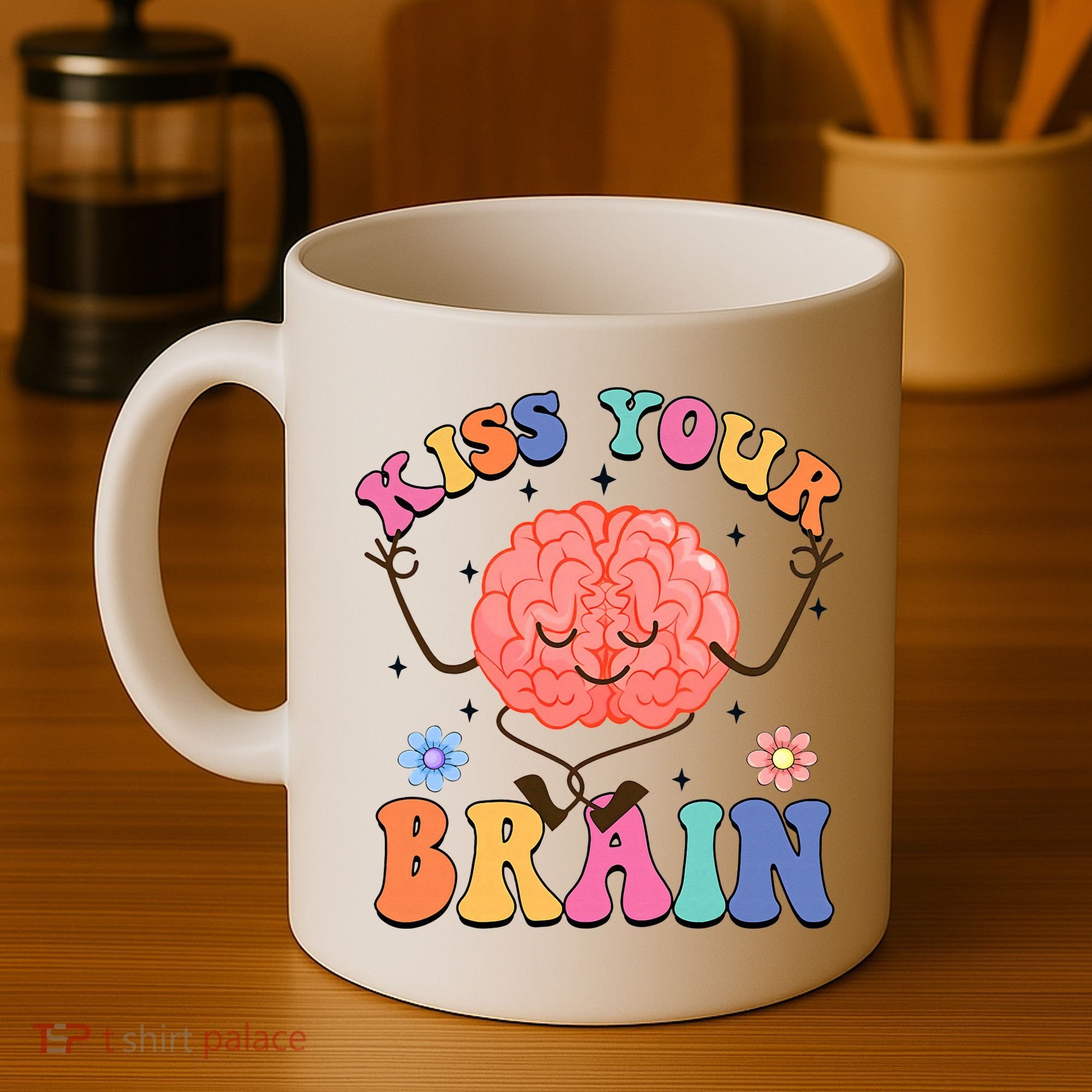 Kiss Your Brain Cute Teacher Appreciation Back To School Coffee Mug