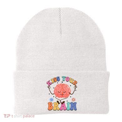 Kiss Your Brain Cute Teacher Appreciation Back To School Beanie