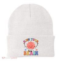 Kiss Your Brain Cute Teacher Appreciation Back To School Beanie thumb 0
