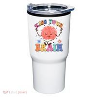 Kiss Your Brain Cute Teacher Appreciation Back To School Tumbler thumb 0