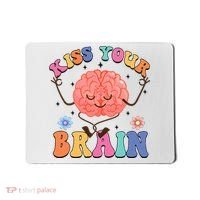 Kiss Your Brain Cute Teacher Appreciation Back To School Mousepad thumb 0