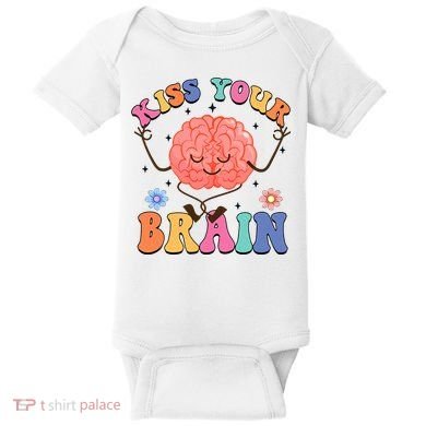 Kiss Your Brain Cute Teacher Appreciation Back To School Baby Bodysuit