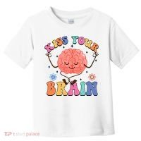 Kiss Your Brain Cute Teacher Appreciation Back To School Toddler T-Shirt thumb 0