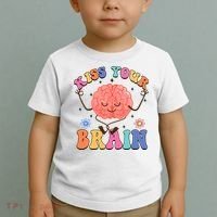 Kiss Your Brain Cute Teacher Appreciation Back To School Toddler T-Shirt thumb 2