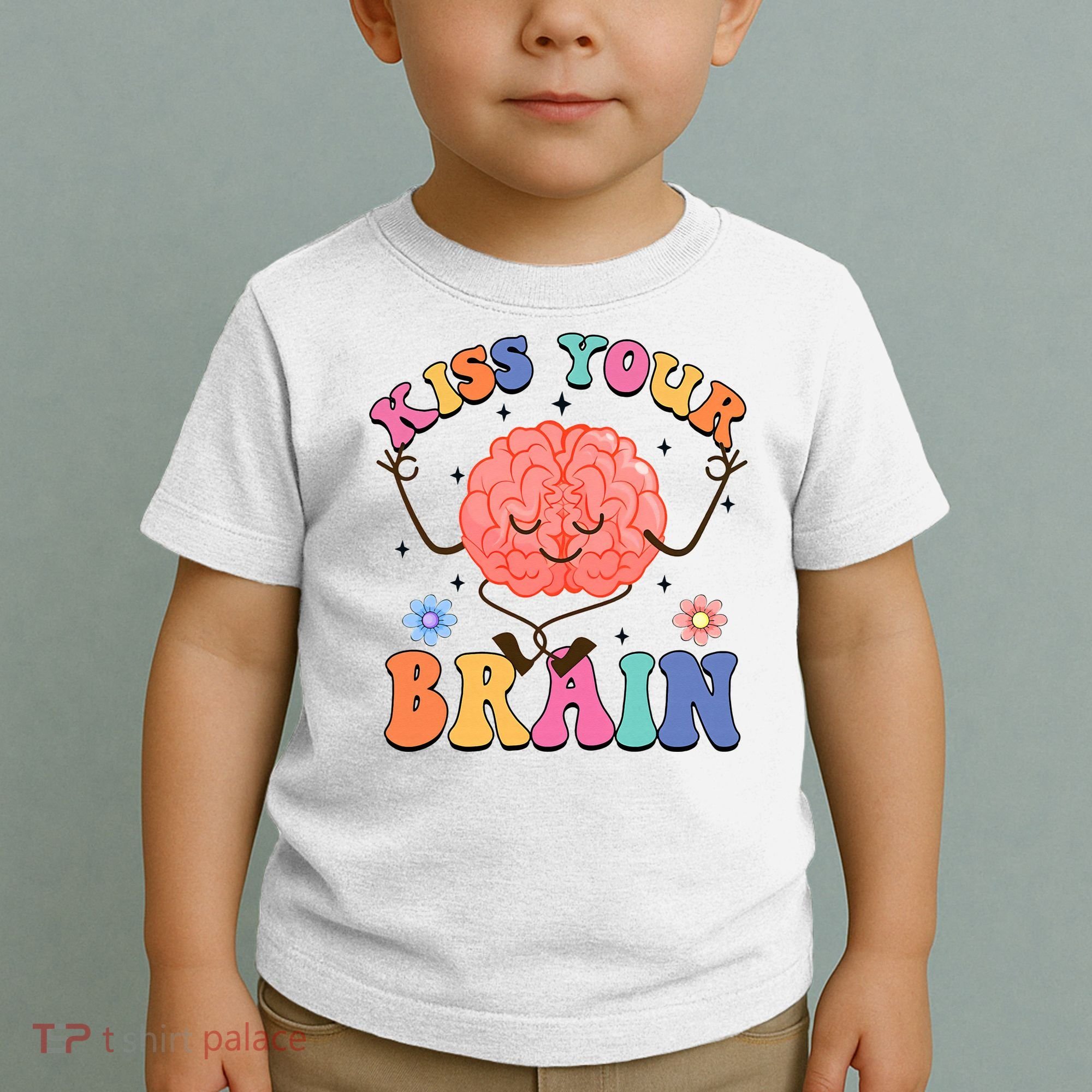 Kiss Your Brain Cute Teacher Appreciation Back To School Toddler T-Shirt