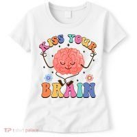 Kiss Your Brain Cute Teacher Appreciation Back To School Women's T-Shirt thumb 0