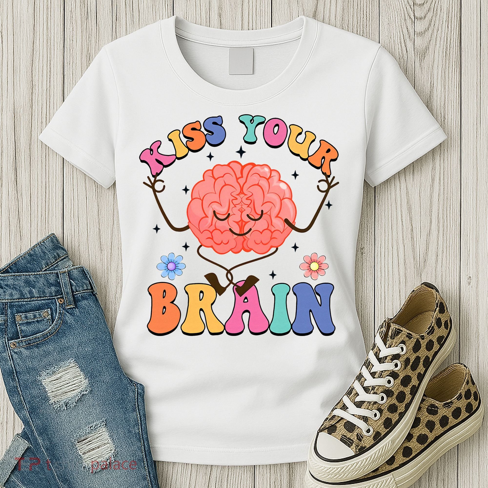 Kiss Your Brain Cute Teacher Appreciation Back To School Women's T-Shirt