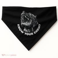 Know Your Enemy Realistic Pitbull Dog USA-Made Doggie Bandana thumb 0
