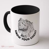 Know Your Enemy Realistic Pitbull Dog Coffee Mug thumb 0