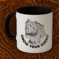 Know Your Enemy Realistic Pitbull Dog Coffee Mug thumb 2
