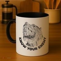 Know Your Enemy Realistic Pitbull Dog Coffee Mug thumb 4