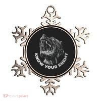 Know Your Enemy Realistic Pitbull Dog Ornament thumb 0