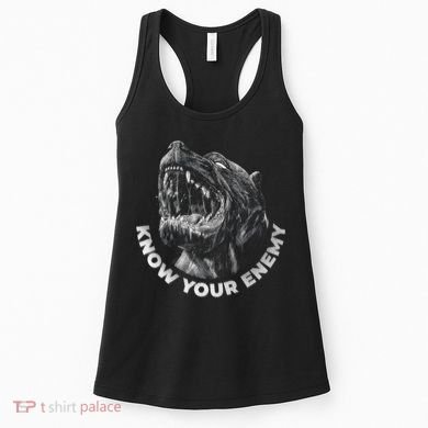 Know Your Enemy Realistic Pitbull Dog Women's Tank Top