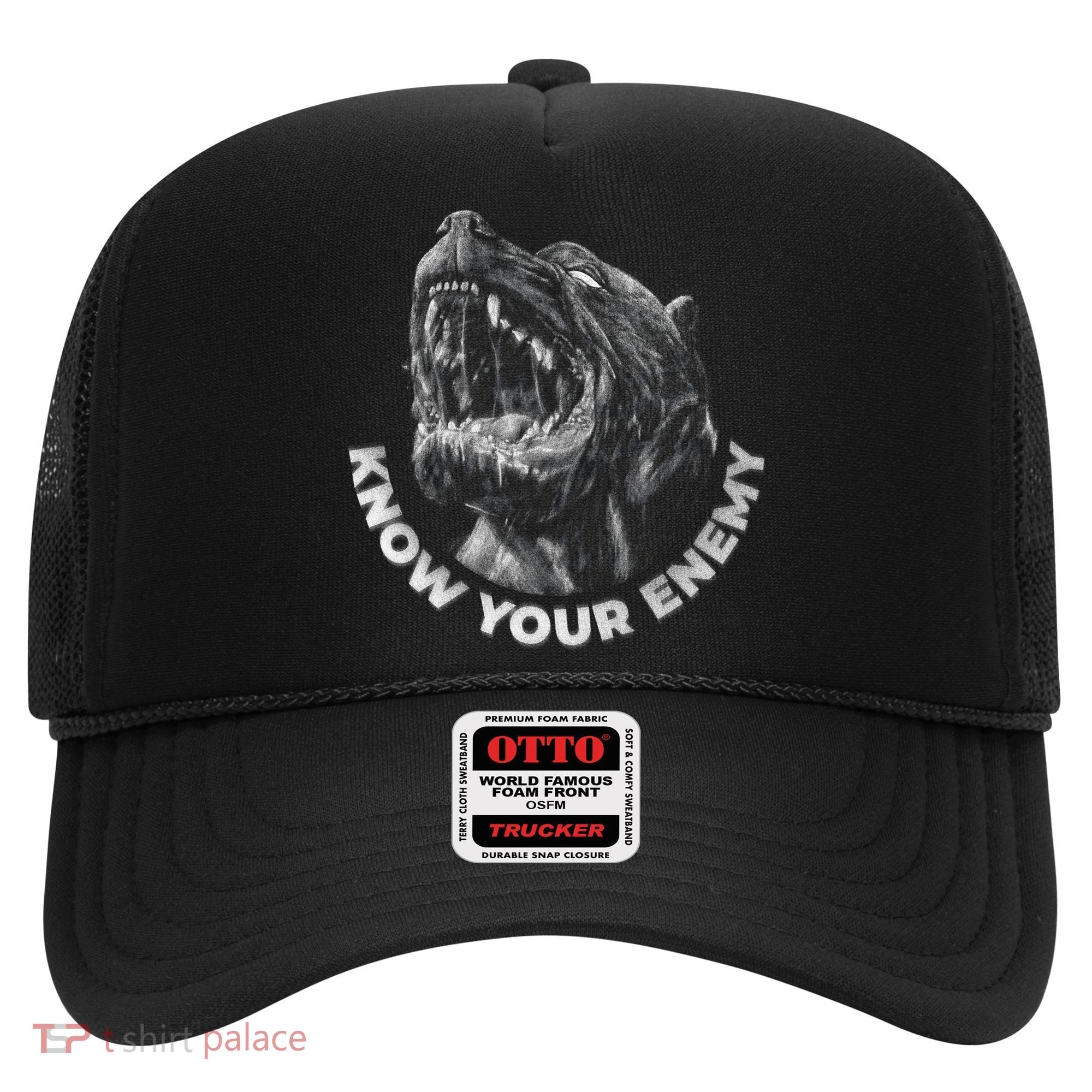 Know Your Enemy Realistic Pitbull Dog Hat