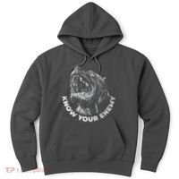 Know Your Enemy Realistic Pitbull Dog Hoodie thumb 0