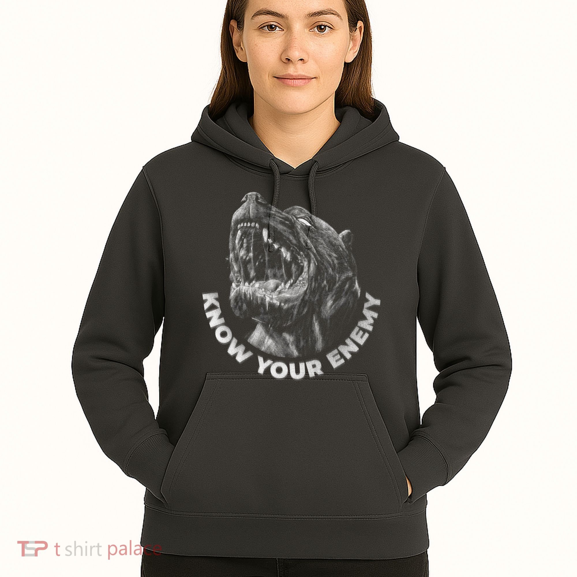 Know Your Enemy Realistic Pitbull Dog Hoodie