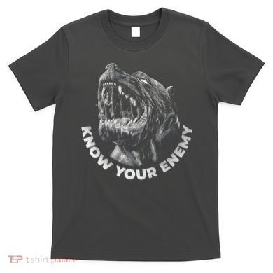 Know Your Enemy Realistic Pitbull Dog T-Shirt