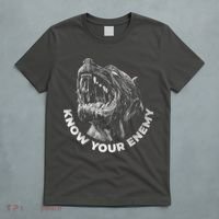 Know Your Enemy Realistic Pitbull Dog T-Shirt thumb 5