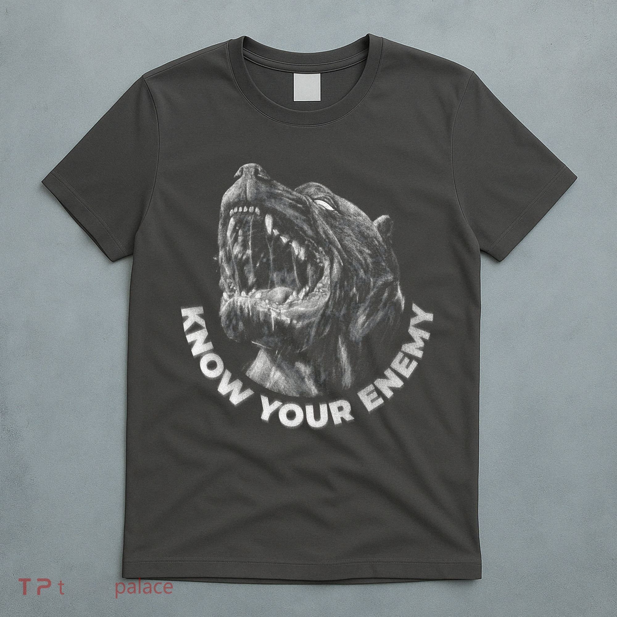 Know Your Enemy Realistic Pitbull Dog T-Shirt