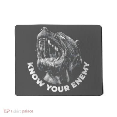 Know Your Enemy Realistic Pitbull Dog Mousepad