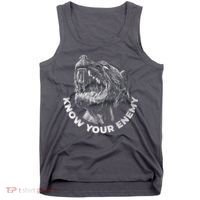 Know Your Enemy Realistic Pitbull Dog Tank Top thumb 0