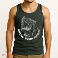 Know Your Enemy Realistic Pitbull Dog Tank Top thumb 3