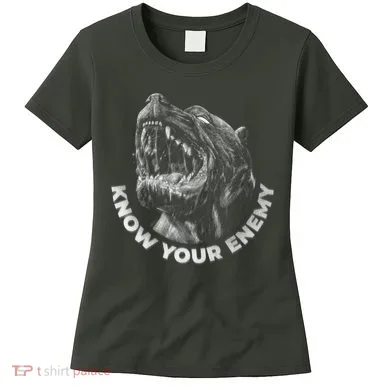 Know Your Enemy Realistic Pitbull Dog Women's T-Shirt