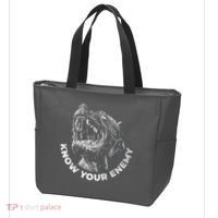 Know Your Enemy Realistic Pitbull Dog Tote Bag thumb 3