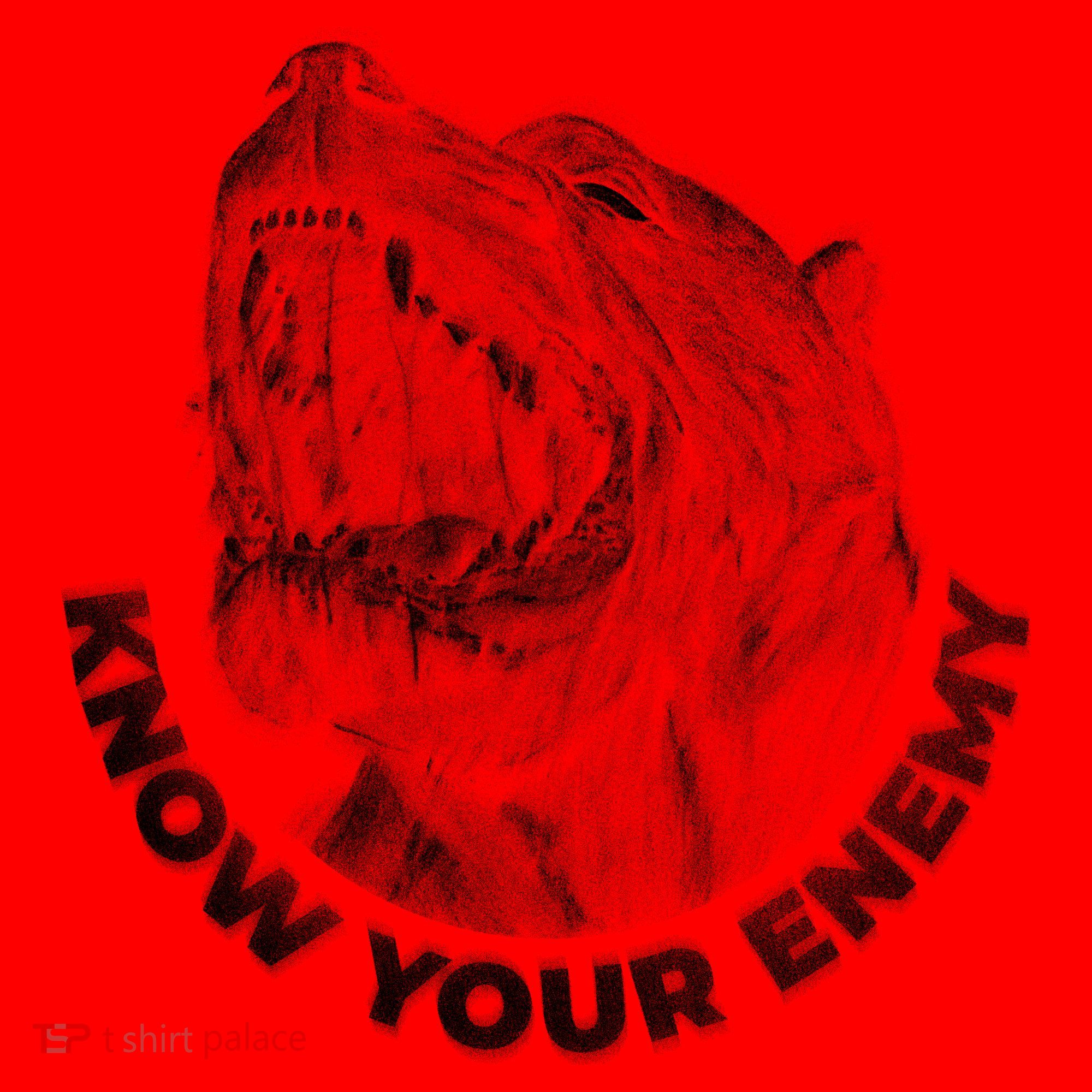 Know Your Enemy Realistic Pitbull Dog Santa Hat