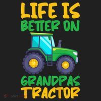 Kids Young Farmer Funny Tractor Boy On Grandpas Tractor Beanie thumb 2