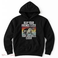 Keep Your Friends Close Your Crocodiles Closer Crocodile Hoodie thumb 0