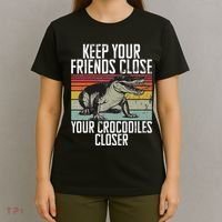 Keep Your Friends Close Your Crocodiles Closer Crocodile T-Shirt thumb 4