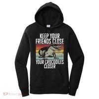 Keep Your Friends Close Your Crocodiles Closer Crocodile Women's Hoodie thumb 0