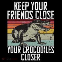 Keep Your Friends Close Your Crocodiles Closer Crocodile Women's Hoodie thumb 2