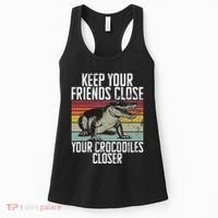 Keep Your Friends Close Your Crocodiles Closer Crocodile Women's Tank Top thumb 0