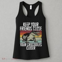 Keep Your Friends Close Your Crocodiles Closer Crocodile Women's Tank Top thumb 3