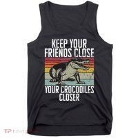 Keep Your Friends Close Your Crocodiles Closer Crocodile Tank Top thumb 0