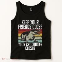Keep Your Friends Close Your Crocodiles Closer Crocodile Tank Top thumb 2