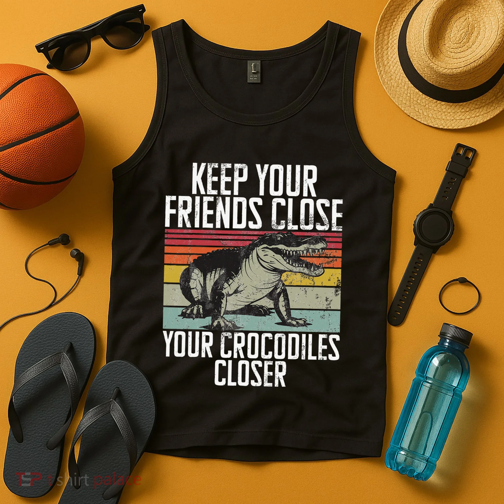 Keep Your Friends Close Your Crocodiles Closer Crocodile Tank Top