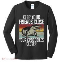 Keep Your Friends Close Your Crocodiles Closer Crocodile Kids Long Sleeve Shirt thumb 0