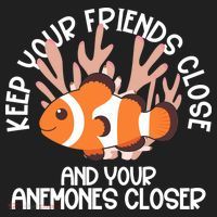 Keep Your Friends Close And Your Anemones Closer Beanie thumb 2