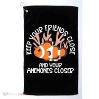 Keep Your Friends Close And Your Anemones Closer Golf Towel thumb 0