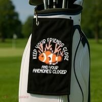 Keep Your Friends Close And Your Anemones Closer Golf Towel thumb 2