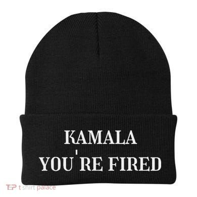 Kamala YouRe Fired Funny Text Beanie