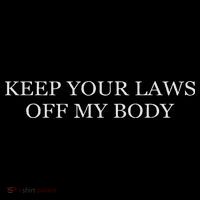Keep Your Laws Off My Body Feminist Abortion Stripe Pom Pom Beanie thumb 2