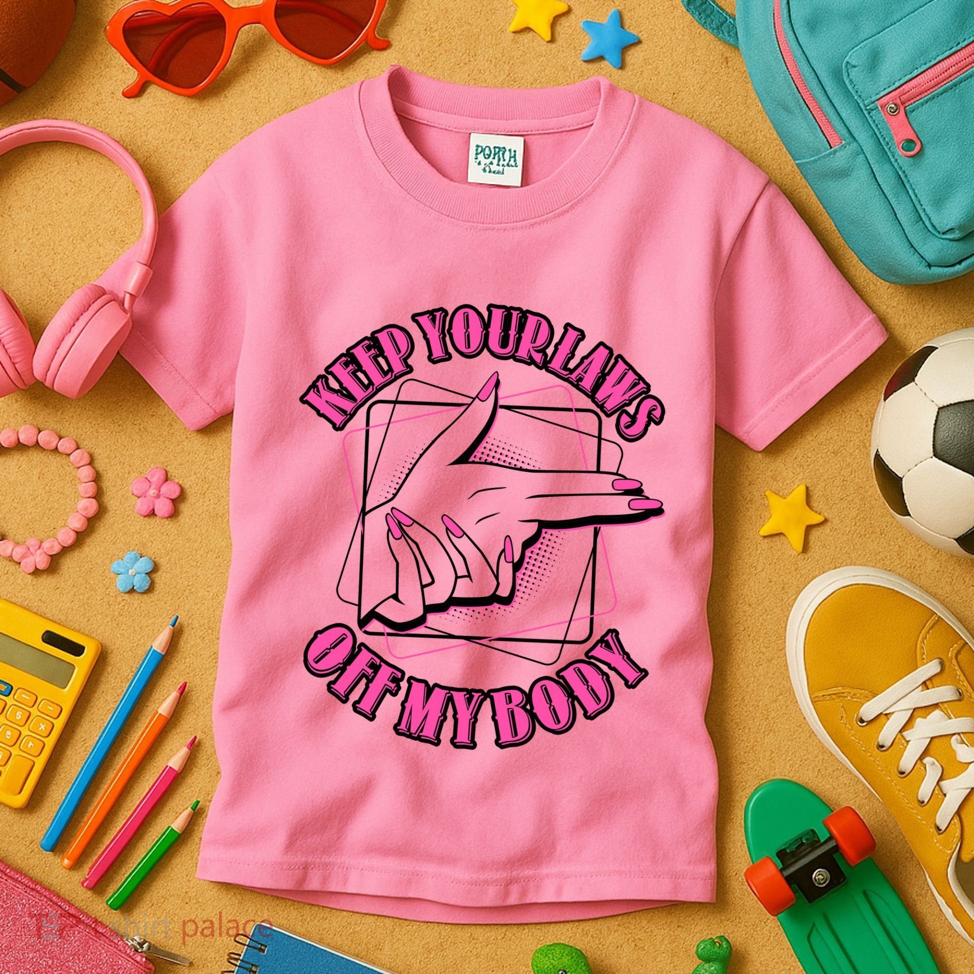 Keep Your Laws Off My Body Pro Roe Kids T-Shirt