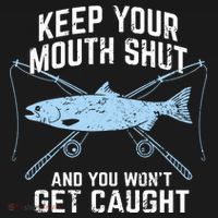 Keep Your Mouth Shut And You Won't Get Caught Fishing Long Sleeve Shirt thumb 2