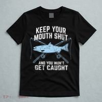 Keep Your Mouth Shut And You Won't Get Caught Fishing T-Shirt thumb 5