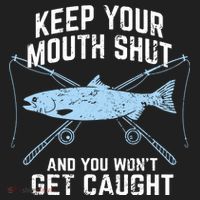 Keep Your Mouth Shut And You Won't Get Caught Fishing Beanie thumb 2