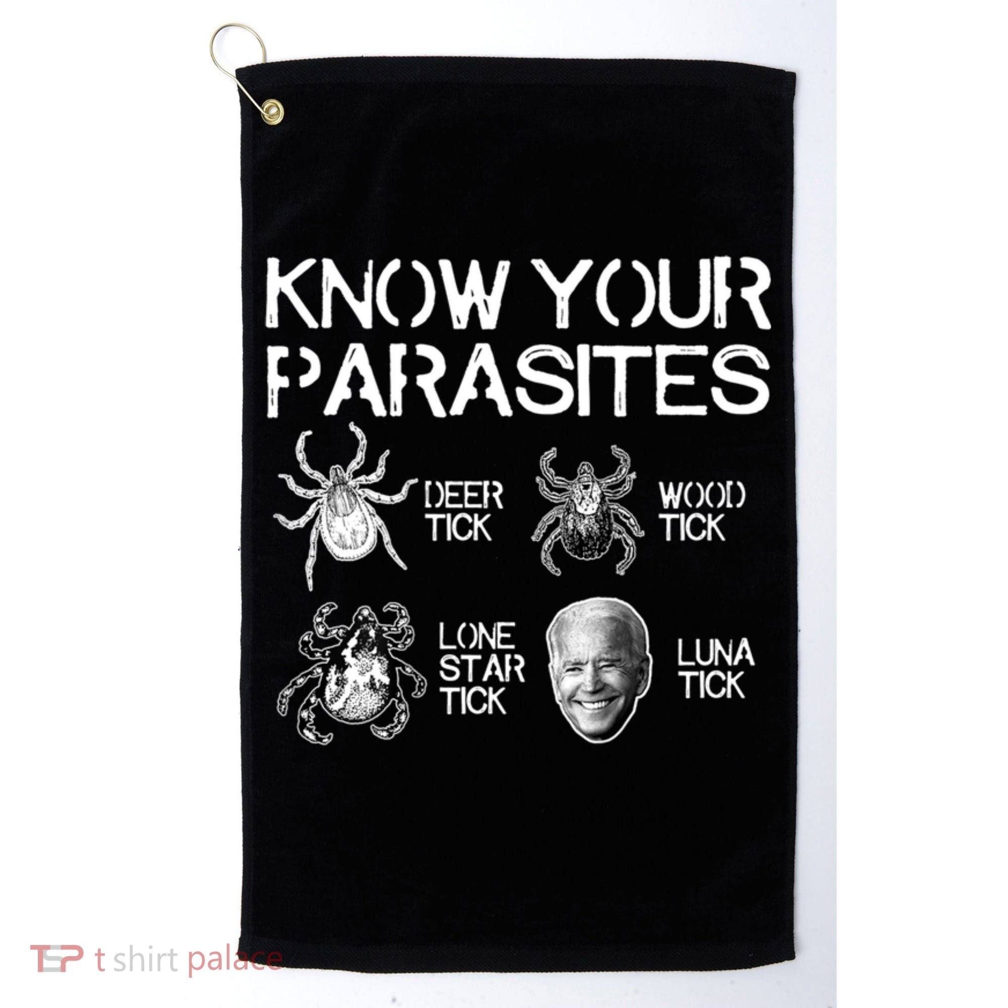Know Your Parasites Tick Biden Golf Towel